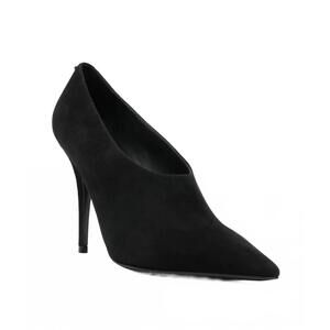 NEW VALENTINO women's choked pump in black suede